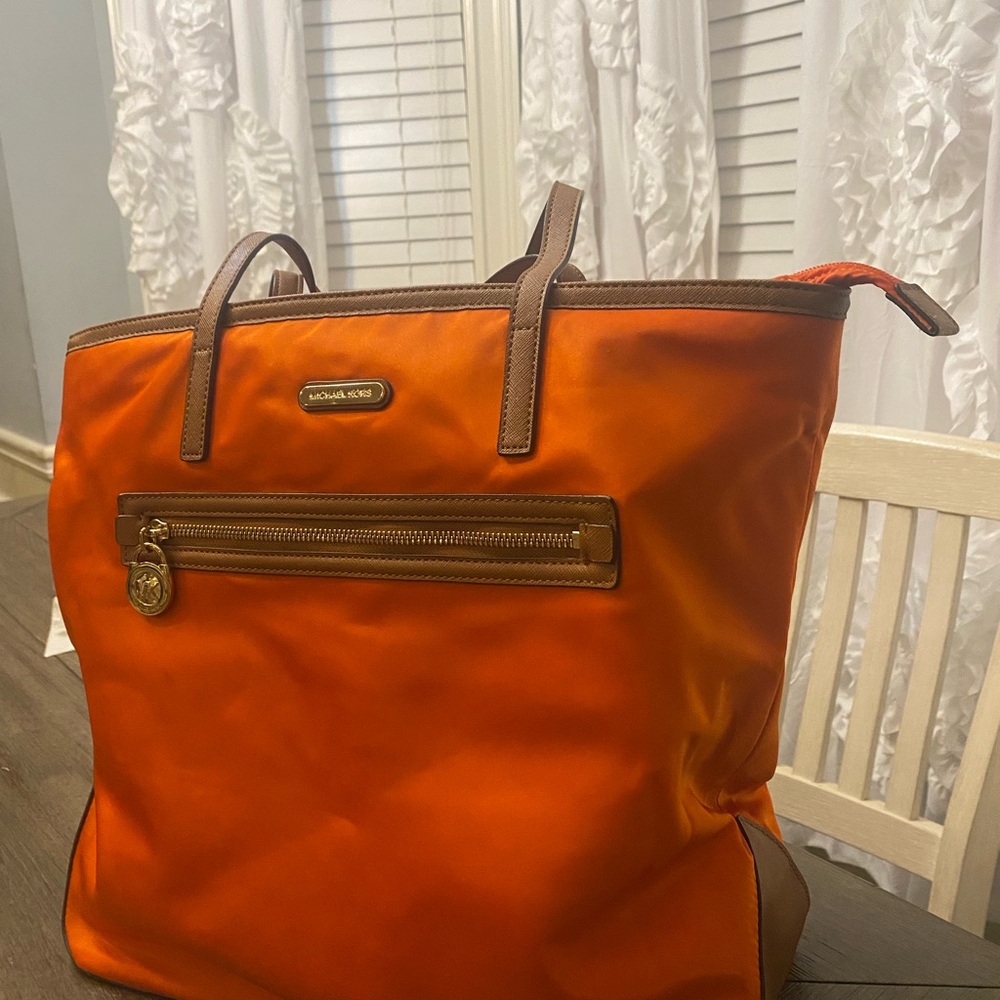 Michael Kors Vibrant Orange Tote Bag